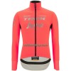 Fietskleding (Fietsshirt Lange Mouw + Lange Koersbroek) 2022 Trek-Segafredo - Roze